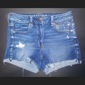 American Eagle High Rise Shorties Shorts